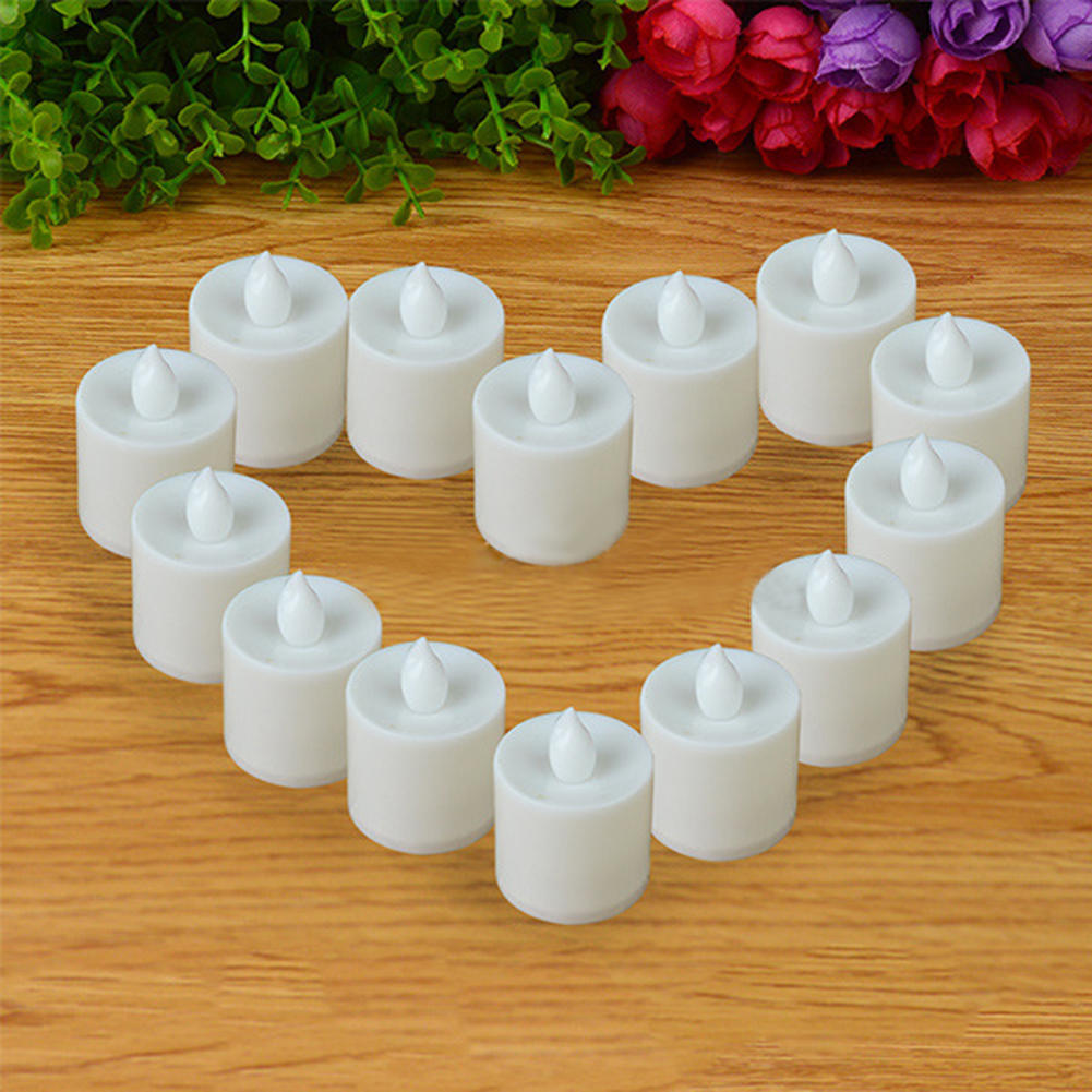10Pcs colorful Mini LED Tea Lights Glow Electric Birthday Candle