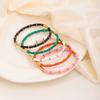 Gold Enamel Resin Bracelet Colorful Stainless Steel Bangle Bamboo Joint Bangle Fashion