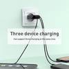KEYSION LED Digital 3 Ports USB Charger Universal Wall Mobile Phone Charger For iPhone For Samsung