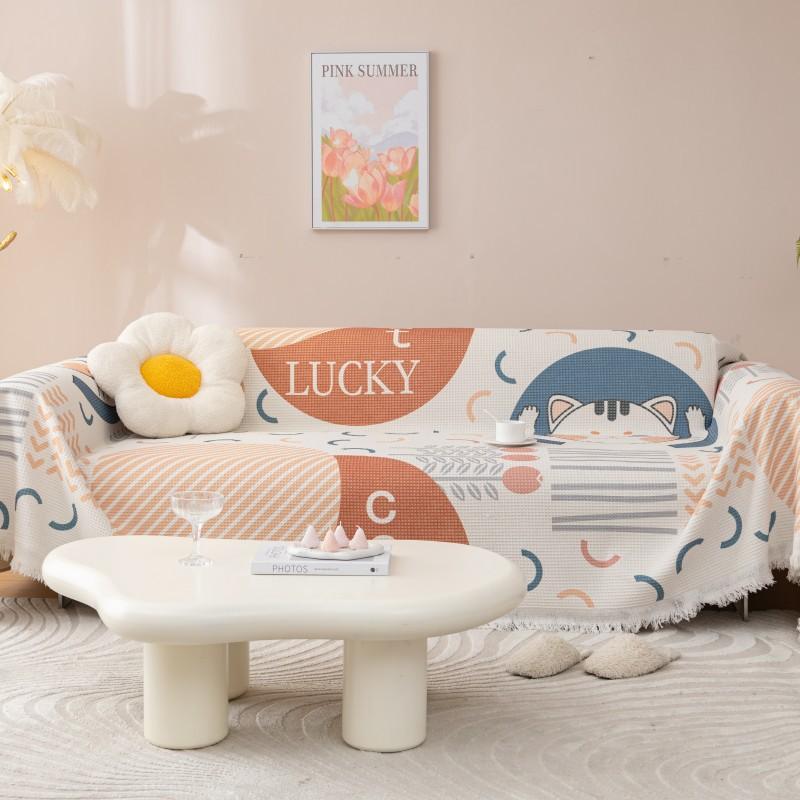 Winter Sofa Cover Pet Dog Kids Mat Non-slip Couch Slipcover Protector Cover Universal Sofa Towel for Living Room Decor