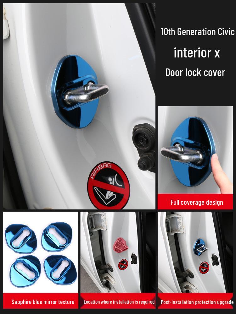 

Tenth Gen Civic Interior Trim Gear Shift Window Lifter Welcome Pedal Sill Strip Accessories S206