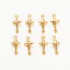 20 Stück 14K 18K Goldfarben Beschichtetes Messing Mini Sterne Herz Anhänger Für Schmuckherstellung Handgemacht DIY Ohrring Charms Finding Component