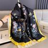 Women 180*90cm Fashion Beautiful Soft Silk Scarves Female Lady Shawl Hijab Wrap Foulard Bandanna Muffler Beach Pareo