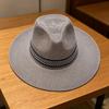 Chapeau de Soleil à Large Bord Chapeau Rétro Protection Solaire Maille Respirante Chapeau Pliable pour Voyage Pêche en Plein Air