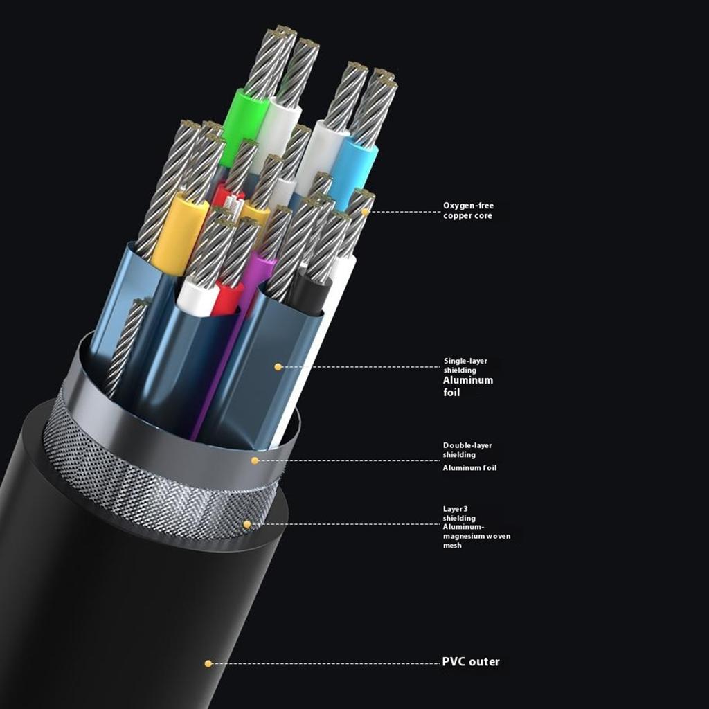 V292B Type-C To Type-C 100W Fast Charging Cable 4K 60Hz Data Transfer Laptop Smartphone Tablet Cord