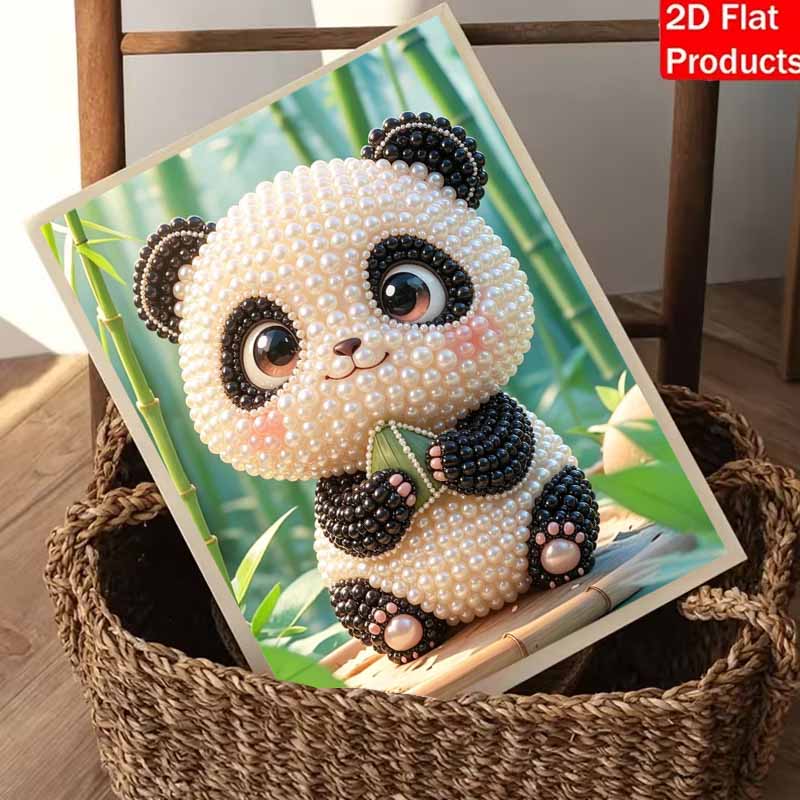 Pearl Painting Kit Panda Animal Painting Art Handmade Diy Home Decoration Painting