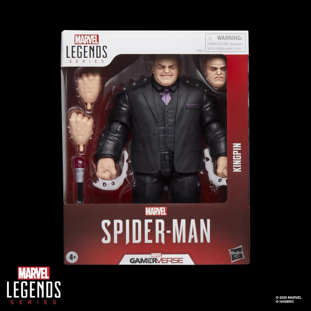 [Amazon.co.jp Exclusive] Hasbro Marvel Legends Series Gamerverse Kingpin and Spider-Man Video Game Collectible 20cm Action Figure G0827 Authentic