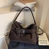 Lässige Tragetasche Stilvolle Einfache Umhängetasche Koreanische Gürtelschnalle Handtasche Hochwertige PU Reißverschluss Umhängetasche Pendler Crossbody-Tasche