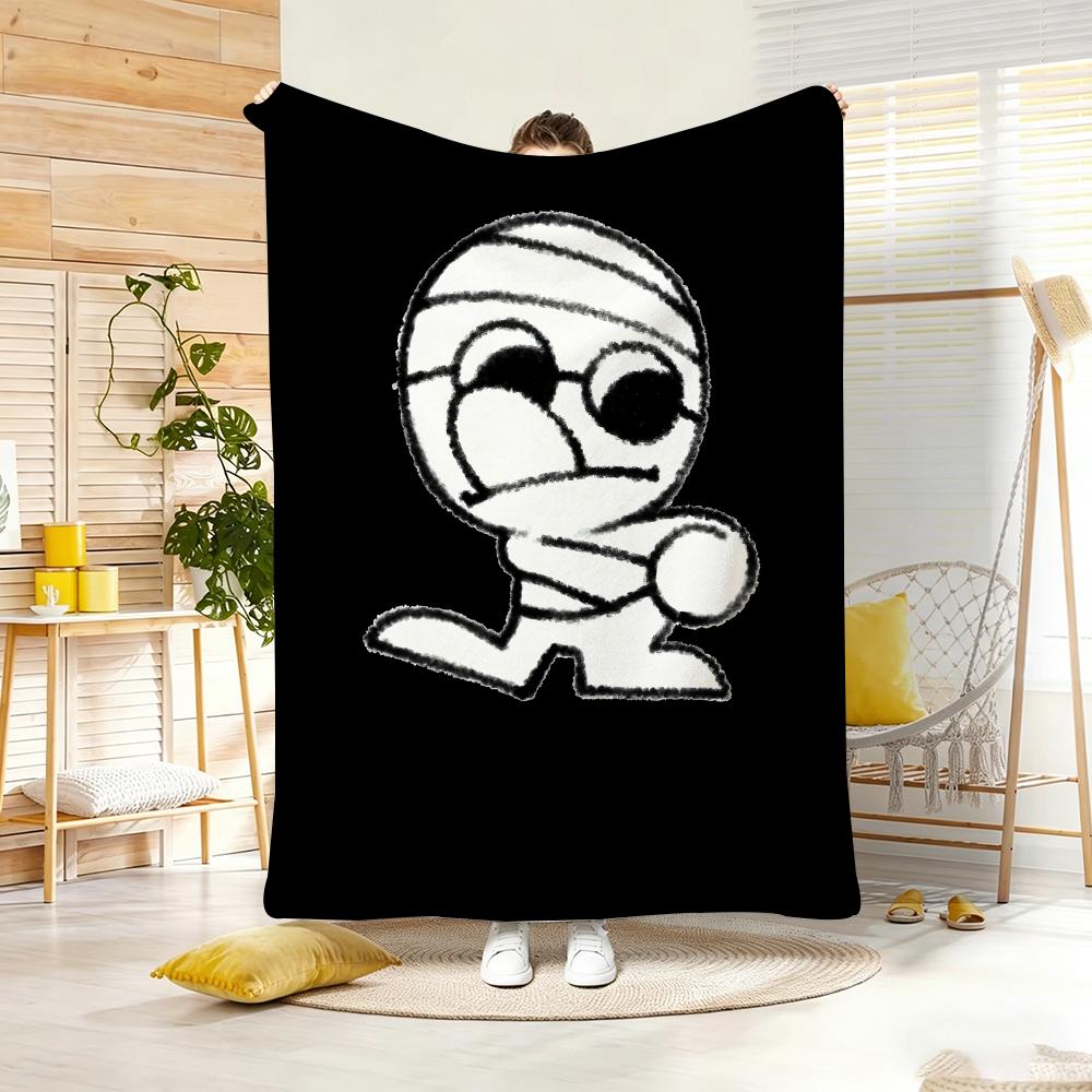Cartoon L-Le Royaume Des Arbres Throw Soft Warm Throw Blanket For Bedroom Living Room Bed Travel Camping Picnic Gift