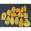 303Cts. Natural Bumble Bee Jasper Mix Cabochon Loose Gemstone 14 Pcs Lot C-2256