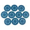 10Pcs Of 5-Inch 8-Hole Diamond-Shaped Sanding Discs With Adhesive Backing, Available In Grits 60-400 For Woodworking