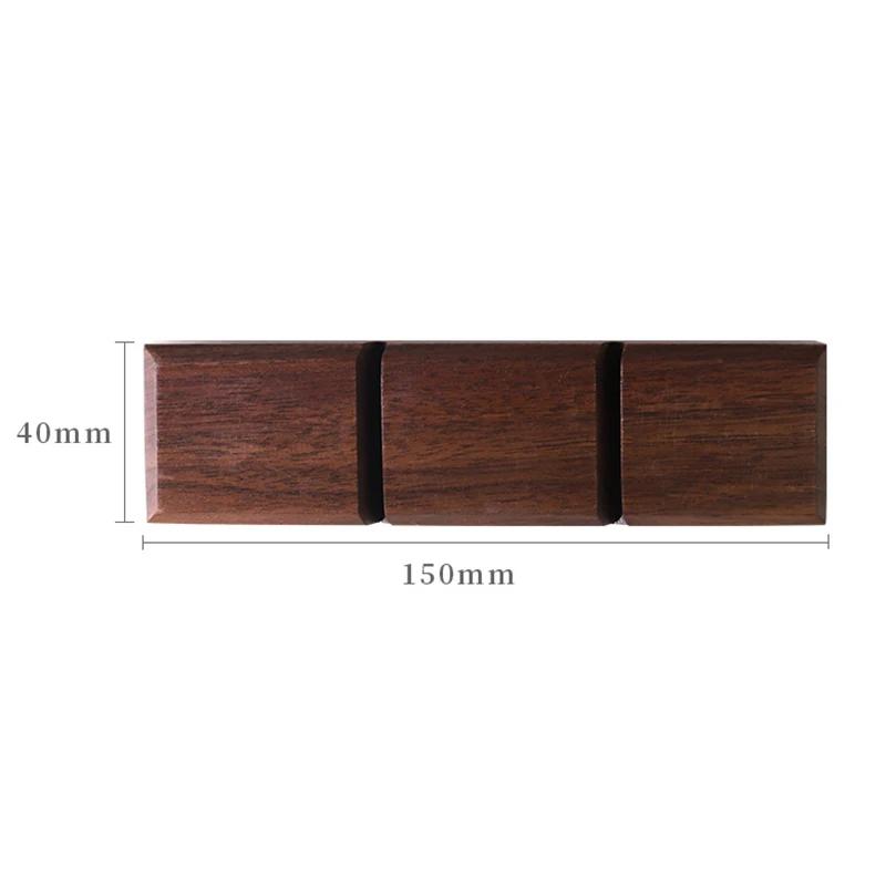 Simple Walnut Vintage Jewelry Ring Showcase Stand Creative High-end Light Luxury Jewelry Display Tray Storage Jeweler Counter  Ornaments Accessory