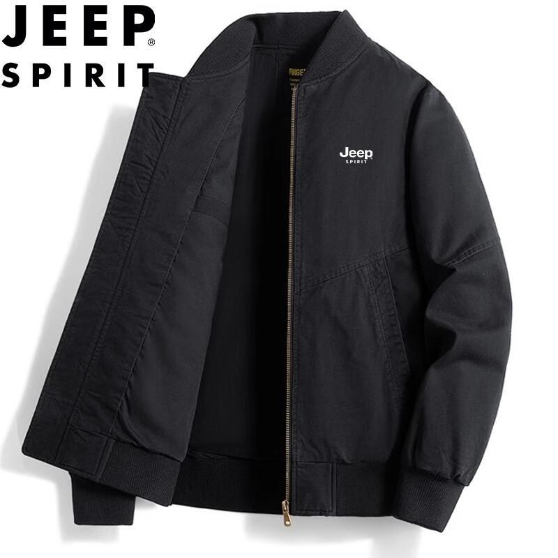 JEEP SPIRIT Men's Spring/Autumn Casual Baseball Work Jacket