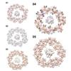 10PCS DIY Craft Hat Accessories Crystal Pearl Button Pearl Hairpins Rhinestone Buttons Headwear Clip