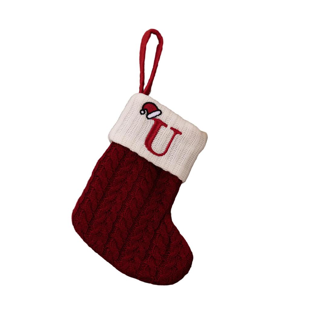 Christmas Stocking Christmas Tree Decorating Knitted