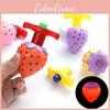 Luminous Plastic Strawberry Gyroscope Set For Kids Outdoor Toys Durable Gift