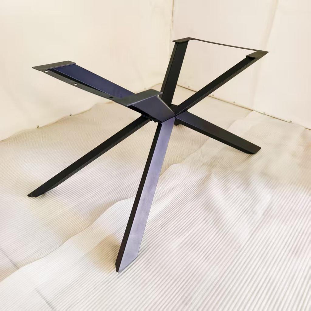 Struttura per Tavolo in Ferro a Forma di Croce Stellare con Gambe Spesse Resistenti alla Ruggine - Supporto a Quattro Zampe Portante per Tavolo da Pranzo/Scrivania da Ufficio.