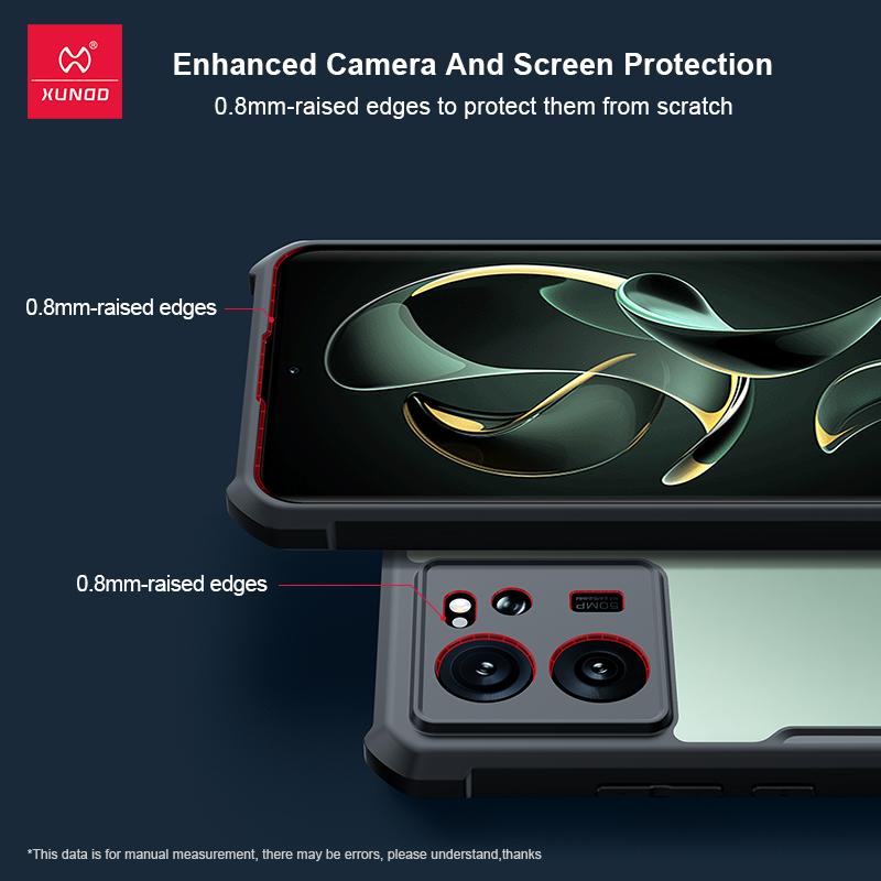 Für Xiaomi 13T 13T Pro Hülle, Airbag Stoßfeste Schale Kamera Vollschutz Acryl & TPU Rückseite Klare Abdeckung für Xiaomi 13T Pro