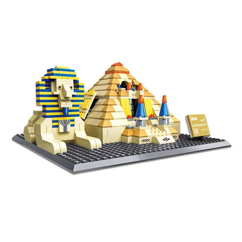 Superior-Grade 623Pcs World High-Standard Famous First-Class Landmark Premium-Quality Construction-Set First-Class Pyramids Construction-Kit