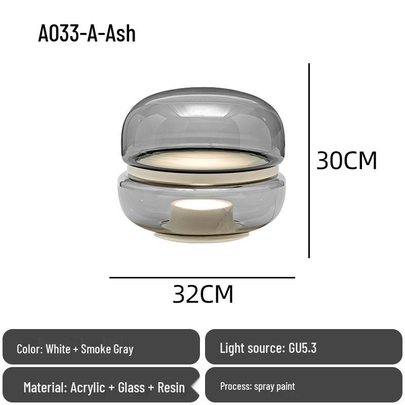 Nordic Modern Minimalist Glass Bedside Lamp for Designer Showrooms, Hotels & B&Bs