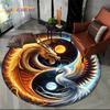 Fashion Dragon Round Carpets Living Room Bedroom Area Rug Room Bedside Chair Floor Mat Decorat Alfombra Birthday gift Poster Mat