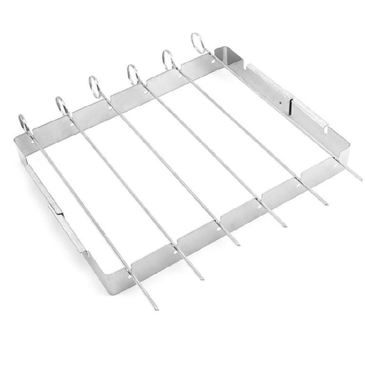 Foldable Grill Rack BBQ Skewers Barbecue Rack for Meat, Shrimp, Chicken, Veggie
