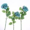 3Pcs Artificial Rose Flower Single Stem Fake Rose For Proposal Wedding Bouquet Home Party Table Centerpiece Decoration