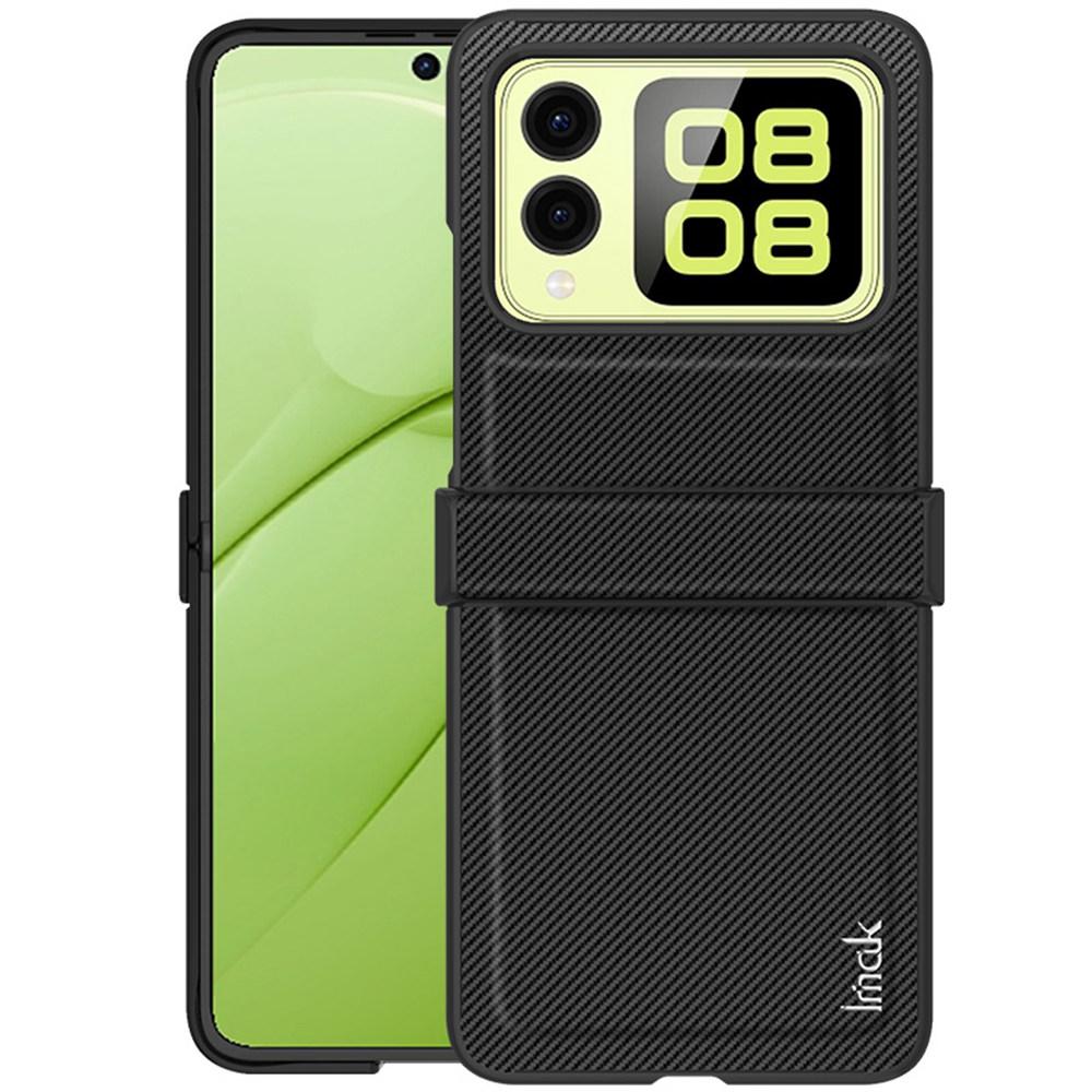 IMAK Ruiyi Series for Huawei nova Flip 5G Case Carbon Fiber Leather+PC Phone Cover