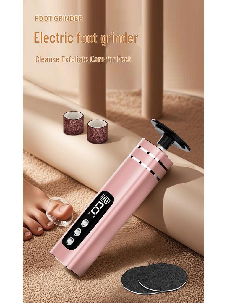 Rechargeable Metal Electric Foot Callus Remover - Durable Grinder for Dead Skin