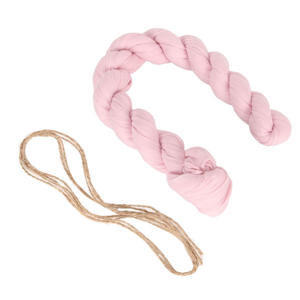 Gauze Table Runner Pink 9.8ft Long 3ft Wide Retro Style Semi Sheer Cheesecloth Table Runner for