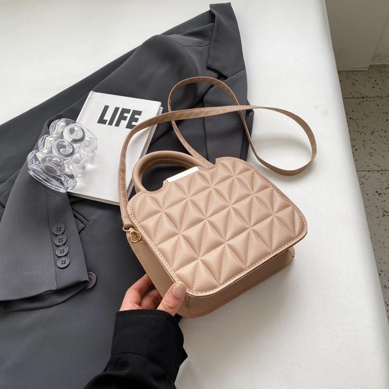 

Chic Simple Handbag For Women In Black Beige Fuchsia Coffee And Khaki Colors With Stylish Design хакі