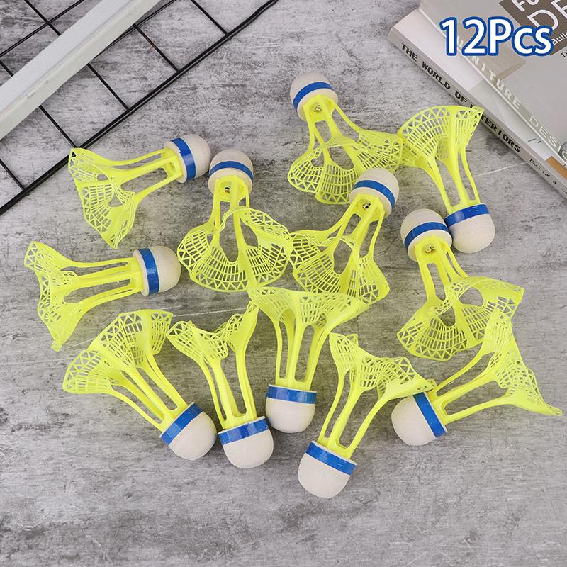6/12Pcs Led Light-Up Badminton Balls Colorful Led Foamed Sport Badminton Shuttlecocks Children Luminous Badmintons Supplies