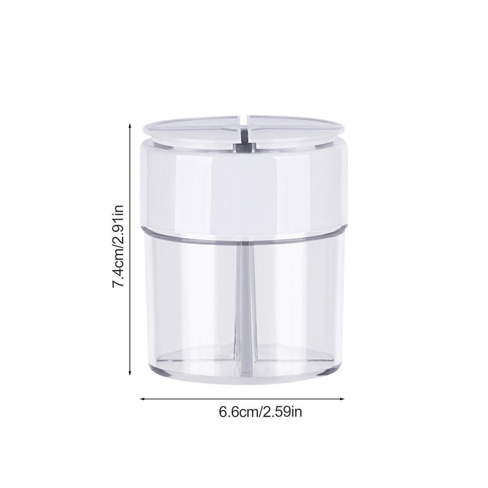 

Seasoning Containers Clear Salt Container With Lid holes Easy to clean Kitchen Utensils for Camping Picnic barbecue Cooking