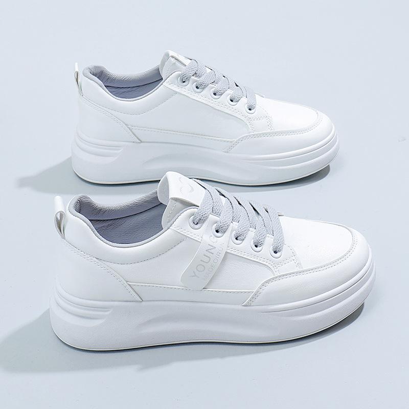 

Маленькие белые туфли женские туфли весна и осень новые универсальные кожаные дышащие парусиновые тонкие спортивные и повседневные кеды модные 40