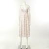 Wacoal Elegant Colorful Print Fabric Fall Outer Gown Inner Set Wgnc263a Wgnc263b