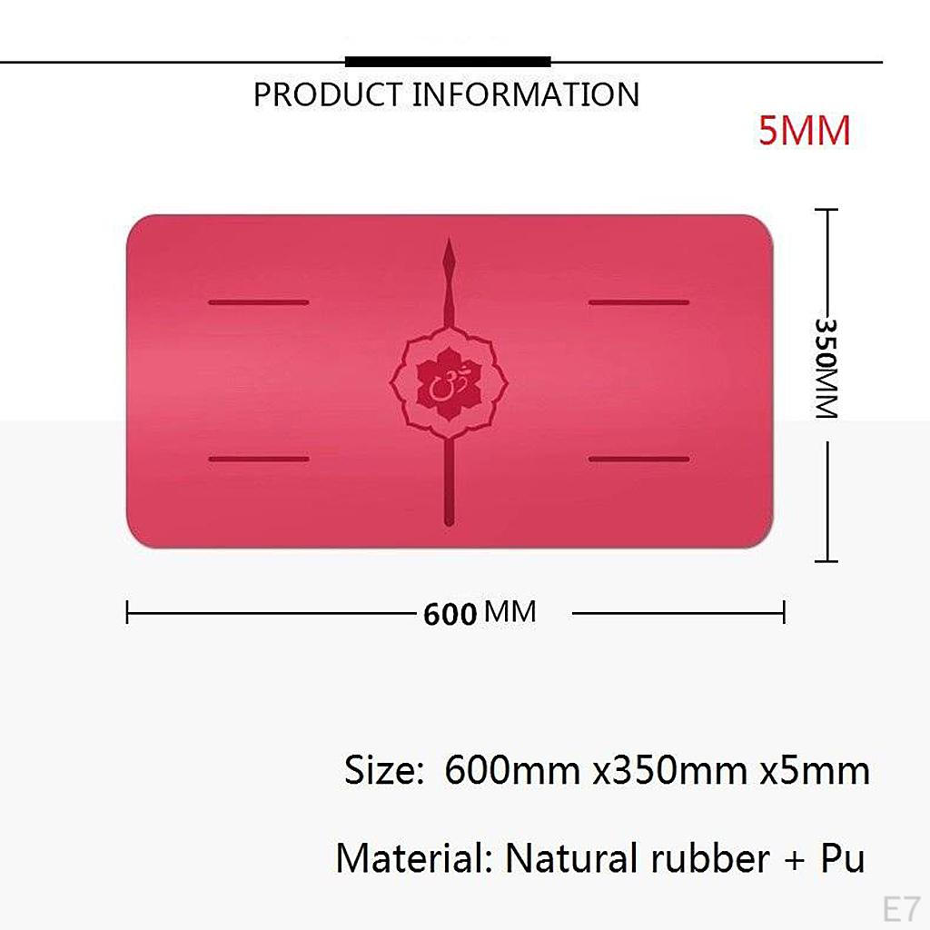 Mat 5mm Thick Workout Exercise Mat, Non Grip Pilates Mats, Body Alignment System, Fitness