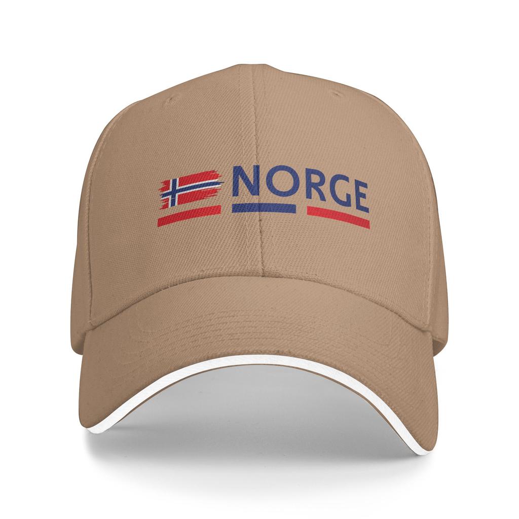 Norway Flag design Baseball Cap y2k Funny Female Male Trucker Hat Breathable Design Outdoor Gym Snapback Cap Birthday Present