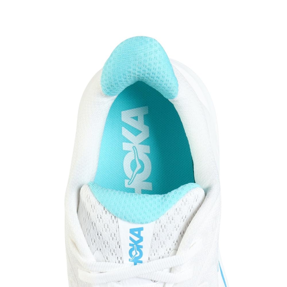 HOKA Clifton 10 Running Shoes Shoes/Jogging (1162030-WKY) (White/Blue/Size 25.0/Men's)