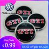 2026 Hot For Volkswagen VW 65MM Car Wheel Hubcap Stickers Decals for Volkswagen RLINE GTI ABT Golf 5 6 7 Polo Passat Golf Tiguan