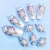 Yousheng 10Pcs/Bag Nail Rhinestones Crowns Dollars Manicure Design Alloy 3D Nail Art Decorations for Nail Design
