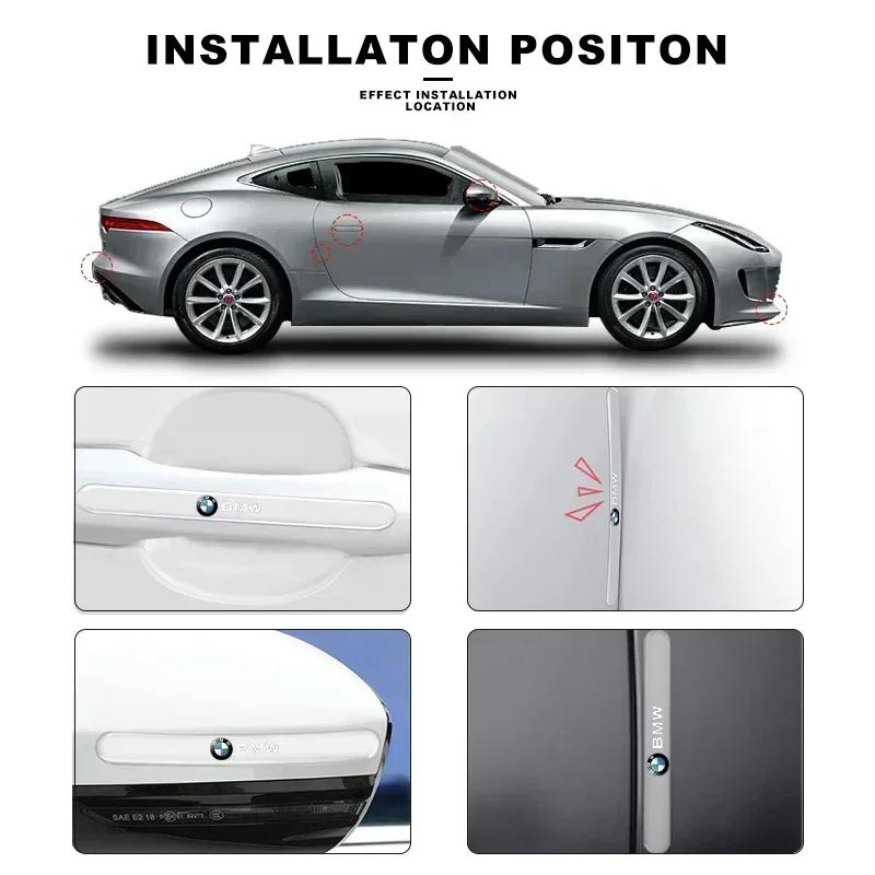 Car Door Bowl Handle Protector Stickers For BMW M M3 M5 X1 X3 X5 X6 E90 E91 E92 E93 M3 E60 Transparent Anti-scratch Film
