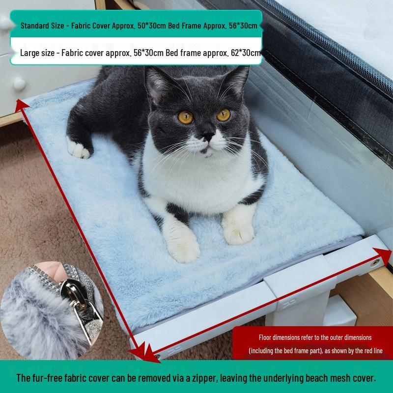 Universal All-Season Cat Hammock for Windows – Bedside Hanging Pet Bed for Sunbathing