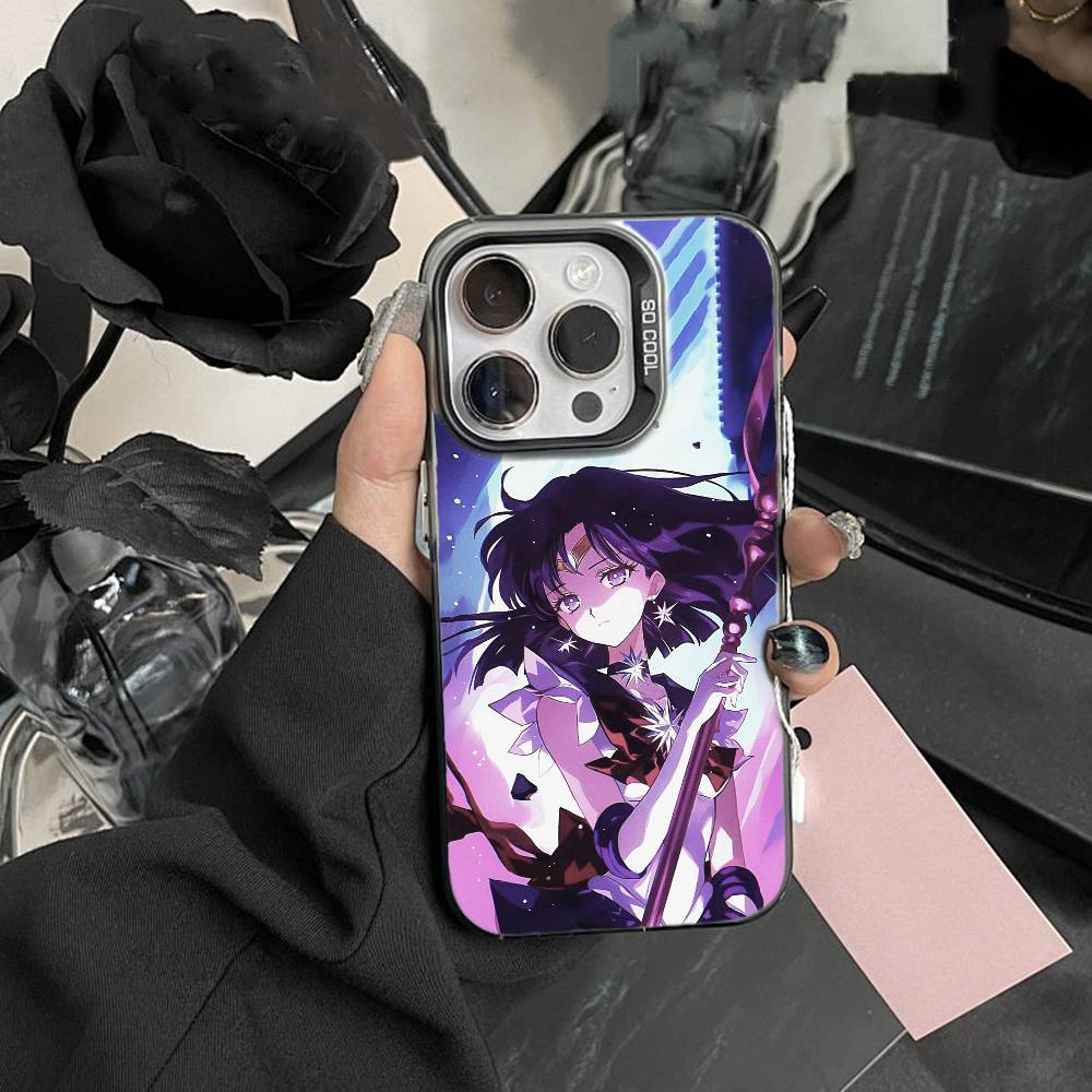 

Cartoon Y-Sailor Moon Phone Case For iPhone 17,16,15,14,13,12,Pro MAX White Matte Shockproof Cover iPhone14Plus