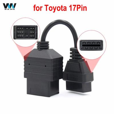 Cablu OBD 17 pini pentru Toyota la conector OBD2 16 pini 17 PIN la OBDII 16 pini extensie OBD instrument de diagnosticare a mașinii cablu adaptor conector