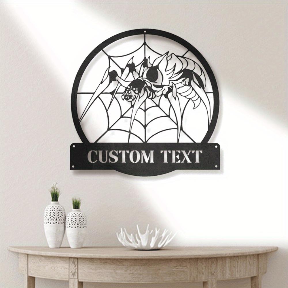 Unique Tailored Spider Metal Wall Art Vintage Home Decoration Sign