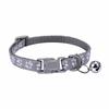 Small Cats Dog Collars With Bell Breakaway Adjustable Dog Puppy Bling Paw Prints