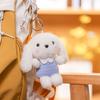 Cute Long Ears Dog Keychain Cartoon Plush Girls Kid Backpack Doll Decoration