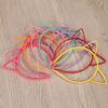 Frcolor Cat Ear Headbands, Plastic Hairbands, Hair Clips for Kids, Costume Hair Ornaments, for Parties, 10-Piece Set (Mixed Colors)