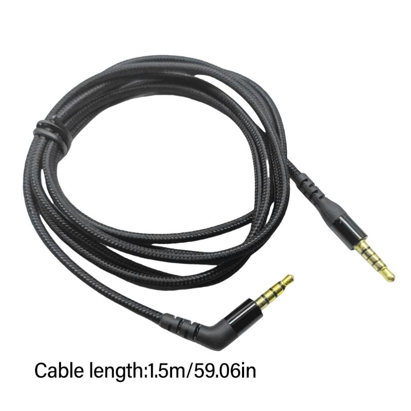 Quality Replacement Audios Cord 3.5mm Nylon Braiding Cable for Arctis Nova7,Arctis NovaPro Headsets 3.5mm Audios Cable