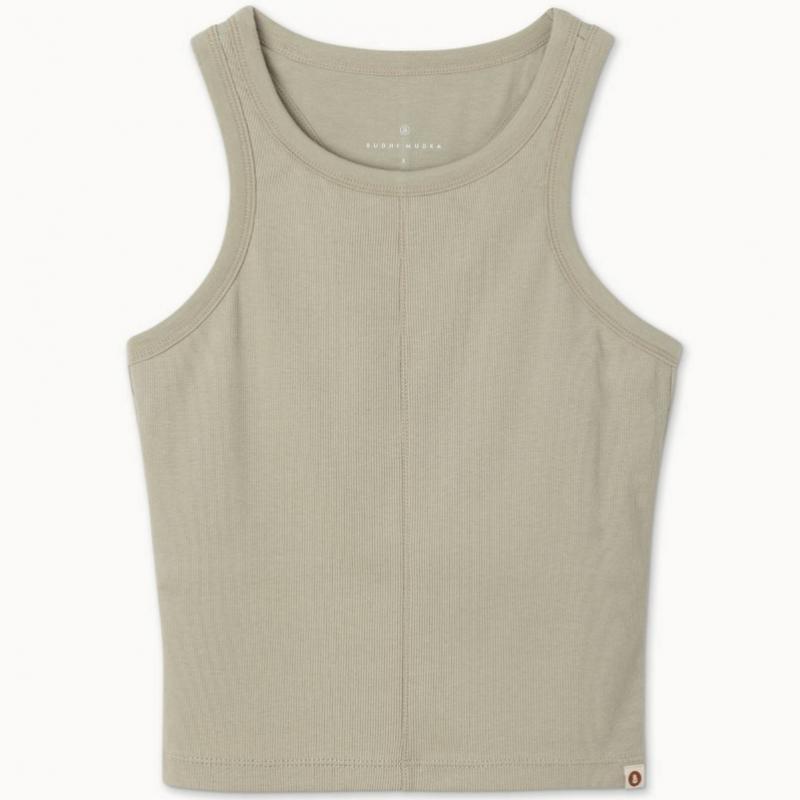 Budhi Mudra Racer Rib Tank Top Elm  B61002att21 K16 